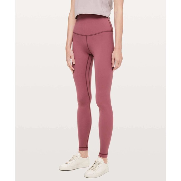 Lululemon Align Pant Super Hi-Rise 28" Misty Merlot Athleisure Size 6 W5BG4S